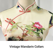 Buddha Stones Peony Flower Print Cheongsam Dress Women's Qipao (Extra 30% Off | USE CODE: FS30) - image 6