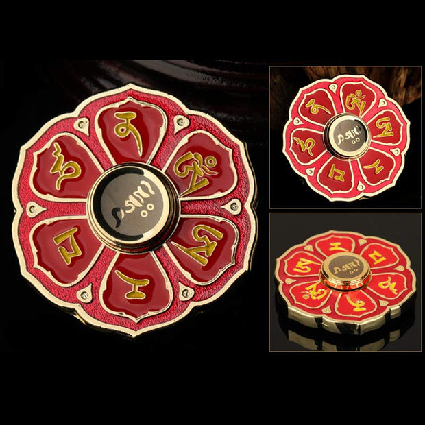 Buddha Stones Six True Words Fidget Spinner Blessing Finger Hand Spinner Decoration (Extra 30% Off | USE CODE: FS30) - image 4