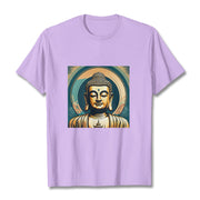 Buddha Stones Aura Golden Buddha Tee T-shirt T-Shirts BS Plum 2XL