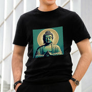 Buddha Stones Aura Green Buddha Tee T-shirt T-Shirts BS 4