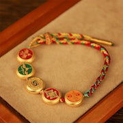 FREE Today: Tibetan Attract Wealth Five Gods of Wealth Braid Bracelet