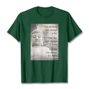 Buddha Stones One Moment Can Change A Day Tee T-shirt T-Shirts BS ForestGreen 2XL
