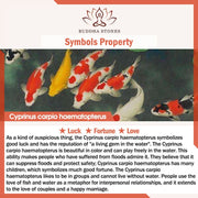 Buddha Stones "Wishing Luck and Prosperity" White Jade Koi Fish Necklace Includes Gift Message Card - image 10