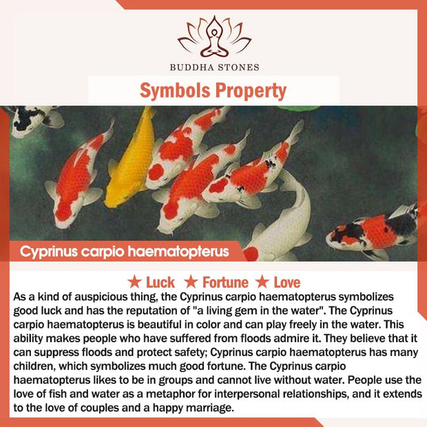 Buddha Stones "Wishing Luck and Prosperity" White Jade Koi Fish Necklace Includes Gift Message Card - image 10