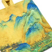 Buddha Stones Landscape Painting Canvas Handbag Handbags BS 4