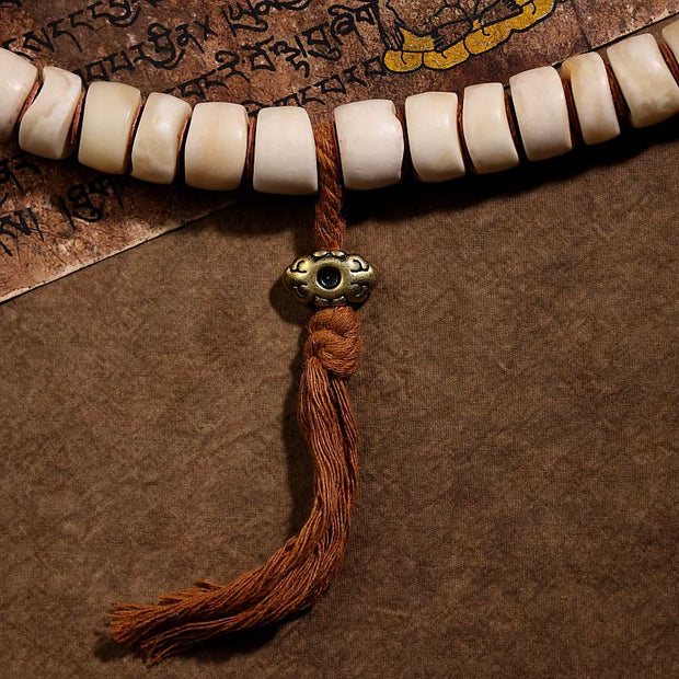 Buddha Stones Tibetan Natural Yak Bone The Lord Of The Corpse Forest Dice Chinese Zodiac Nine Palaces Eight Diagrams Strength Wrist Mala (Extra 30% Off | USE CODE: FS30) - image 3