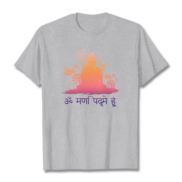 Buddha Stones Sanskrit OM NAMAH SHIVAYA Tee T-shirt T-Shirts BS LightGrey 2XL