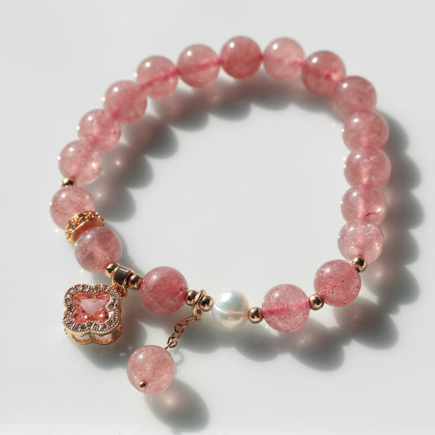 Buddha Stones "Wishing Love and Sweet Blessings" Quartz Bracelet Includes Gift Message Card - image 13