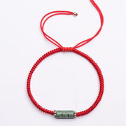 Buddha Stones Natural Jade Companion Lucky Red String Bracelet Bracelet BS 3