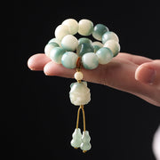 Buddha Stones Gradient Bodhi Seed Nine Tailed Fox Cat Paw Claw Pine Cone Peace Bracelet (Extra 40% Off | USE CODE: FS40) - image 3