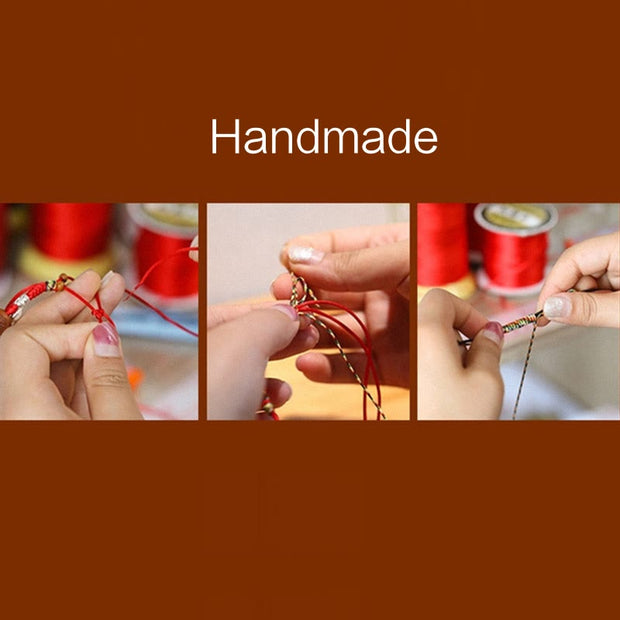Buddha Stones Handmade Colorful Rope King Kong Knot Braided Luck Bracelet - image 10