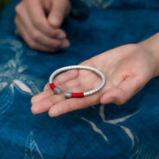 FREE Today: Good Fortune Tibet Om Mani Padme Hum Red String Bracelet Bangle