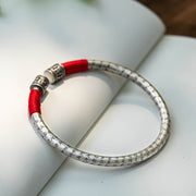 FREE Today: Good Fortune Tibet Om Mani Padme Hum Red String Bracelet Bangle