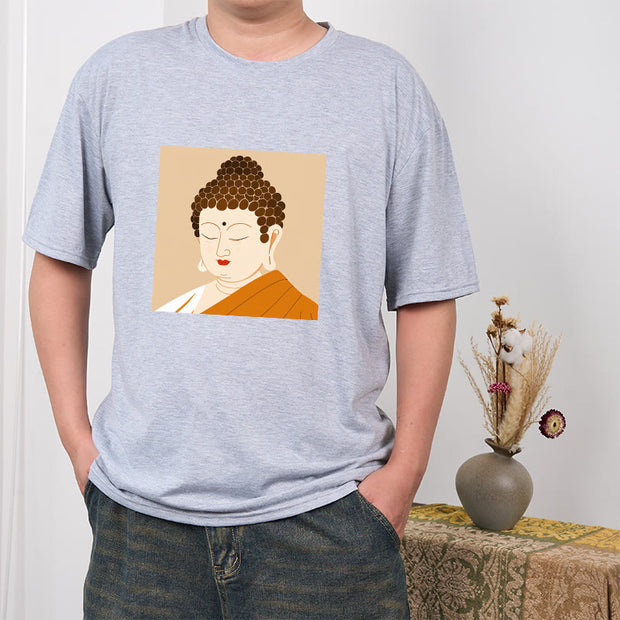 Buddha Stones Close Eyes And Relax Buddha Tee T-shirt T-Shirts BS 20