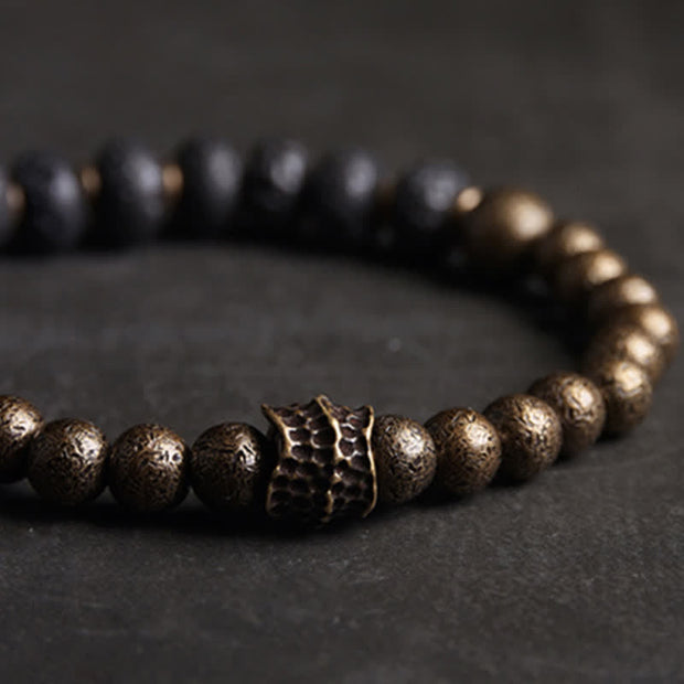 Buddha Stones Lava Rock Stone Copper Balance Cuff Bracelet Bangle (Extra 30% Off | USE CODE: FS30) - image 8