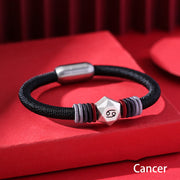 Buddha Stones 999 Sterling Silver 12 Constellations of the Zodiac Blessing Handmade String Bracelet (Extra 35% Off | USE CODE: FS35) - Cancer - image 8