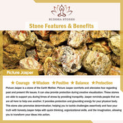 Buddha Stones Tibetan Picture Jasper Positive Lotus Bracelet Set (Extra 35% Off | USE CODE: FS35) - image 9