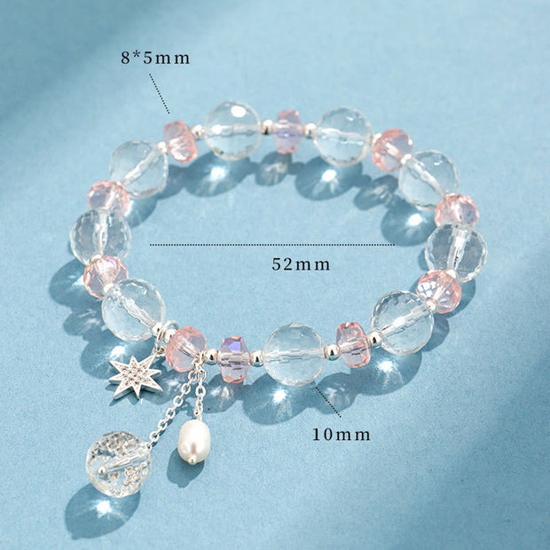 FREE Today: Healing & Cleaning White Crystal Star Charm Bracelet