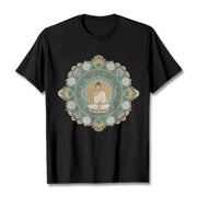 Buddha Stones Mandala Flower Buddha Tee T-shirt