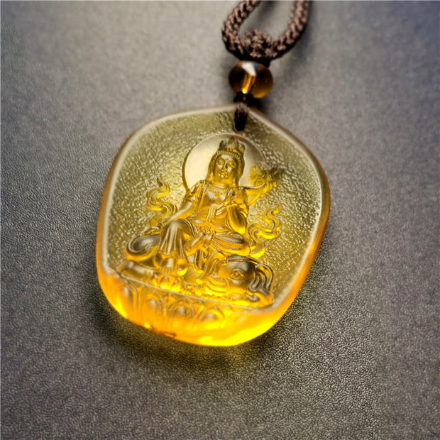 FREE Today: Buddha Amulet Lucky Liuli Necklace Pendant - Dragon/Snake-Samantabhadra Bodhisattva - image 5