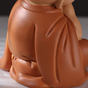 Buddha Stones Small Mini Meditation Praying Monk Serenity Resin Home Decoration Decorations BS 9