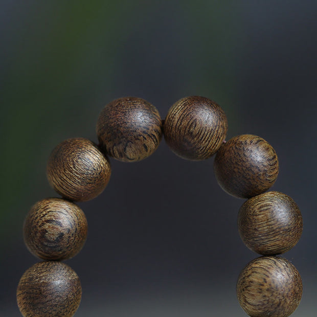 Buddha Stones 108 Mala Beads Nha Trang Soil Buried Qinan Agarwood Balance Strength Bracelet