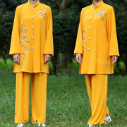 Buddha Stones Auspicious Clouds Embroidery Meditation Prayer Spiritual Zen Tai Chi Qigong Practice Unisex Clothing Set (Extra 30% Off | USE CODE: FS30) - image 9