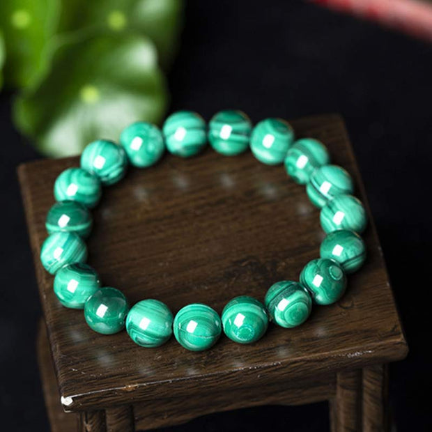 Buddha Stones Natural Malachite Protection Calmness Bracelet