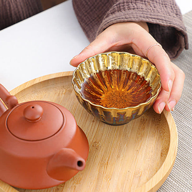 Buddha Stones Colorful Ceramic Teacup Tea Cups - image 3