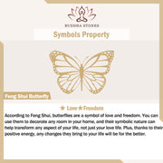 Buddha Stones Natural Strawberry Quartz Healing Positive Butterfly Charm Bracelet Bracelet BS 8