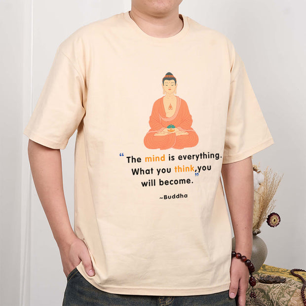 Buddha Stones The Mind Is Everything Meditation Buddha Tee T-shirt T-Shirts BS 17