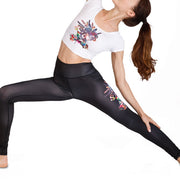 Buddha Stones 2Pcs Undersea World Mysterious Girl Gradient Color Top Pants Sports Fitness Yoga Women's Yoga Sets 7