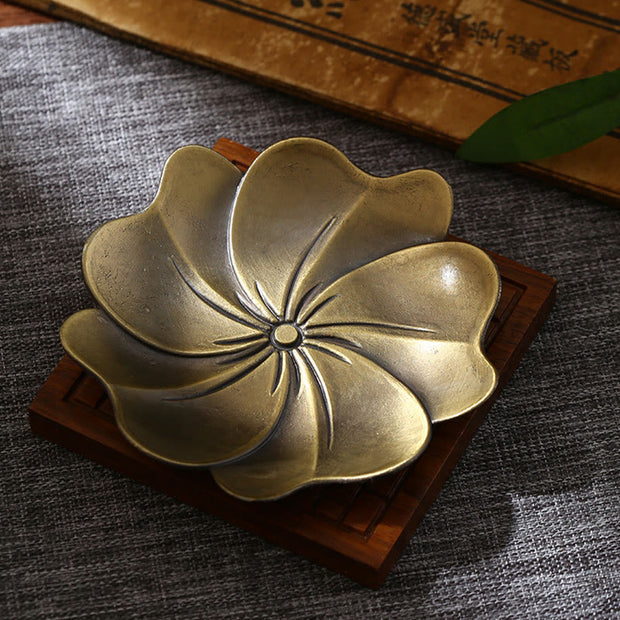 Buddha Stones Lotus Dragon Phoenix Eight Auspicious Symbols Zinc Alloy Incense Stick Holder Healing Incense Burner Decoration (Extra 35% Off | USE CODE: FS35) - Lotus Bronze(Without Incense Hole) - image 13