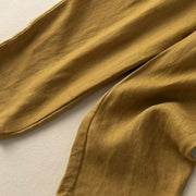 Buddha Stones Vintage Embroidery Elastic Waist Harem Pants With Pockets 4