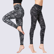 Buddha Stones Camo Print Sports Fitness Yoga High Waist Leggings Women's Yoga Pants Leggings BS main
