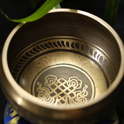 Buddha Stones Tibetan Meditation Sound Bowl Handcrafted for Healing and Mindfulness Singing Bowl Set