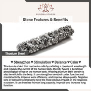 Buddha Stones Double Dragon Head Leather Stone Titanium Steel Success Bracelet (Extra 35% Off | USE CODE: FS35)