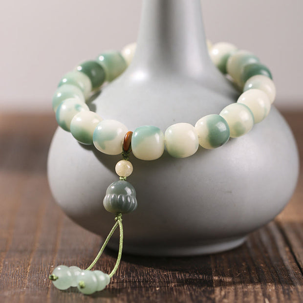 Buddha Stones Gradient Bodhi Seed Nine Tailed Fox Cat Paw Claw Pine Cone Peace Bracelet (Extra 40% Off | USE CODE: FS40) - Small Pine Cone(Wrist Circumference 16-17cm) - image 15