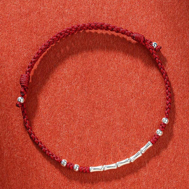 Buddha Stones Tibet Handmade Multicolored Bamboo Protection Braided String Bracelet 13