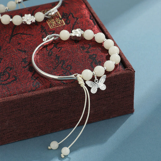 FREE Today: Spiritual Bodhi Seed Enlightenment Butterfly Lotus Charm Bracelet Bangle