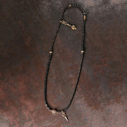 Buddha Stones Rainbow Obsidian Ebony Wood Copper Positive Multilayer Bracelet Bracelet BS 9