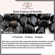 Buddha Stones 108 Mala Black Onyx Beads Yoga Meditation Prayer Beads Necklace