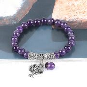 Buddha Stones Natural Gemstone Tree of Life Lucky Charm Stretch Bracelet Bracelet BS 1