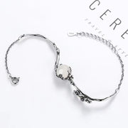 Buddha Stones "Sending Grace and Harmony"Plum Blossom Chalcedony Bracelet Includes Gift Message Card - image 14