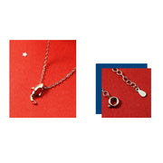 Buddha Stones Copper Koi Fish Wealth Necklace Pendant Red Rope Bracelet Earrings Set Bracelet Necklaces & Pendants BS 13