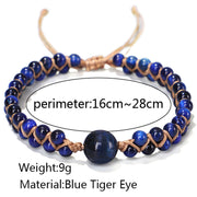 Buddha Stones Divine Blue Tiger Eye Stone Protection Bracelet