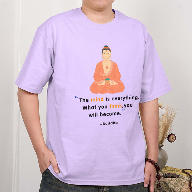 Buddha Stones The Mind Is Everything Meditation Buddha Tee T-shirt T-Shirts BS 13