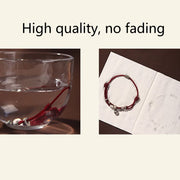 Buddha Stones 925 Sterling Silver Gold Swallowing Beast Koi Fish Wealth Handcrafted Braided Bracelet - image 14