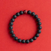 Buddha Stones Tibetan Cypress Cinnabar Lotus Healing Bracelet