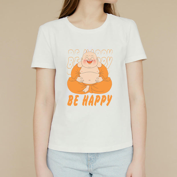 Buddha Stones Be Happy Tee T-shirt